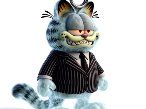 Garfield Beetlejuice Ring Figure 3D Model