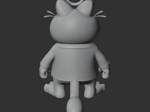 Garfield Beetlejuice Ring Figure 3D Model