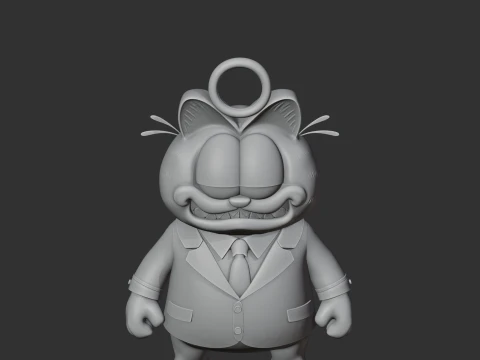 Garfield Beetlejuice Ring Figure 3D Model