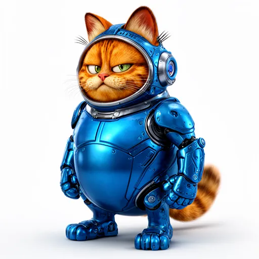 Garfield Blue Beetle Ring Figure 3D Model .c4d .max .obj .3ds .fbx .stl .blend 