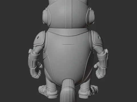 Garfield Blue Beetle Ring Figure 3D Model