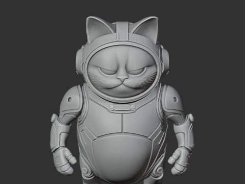 Garfield Blue Beetle Ring Figure 3D Model