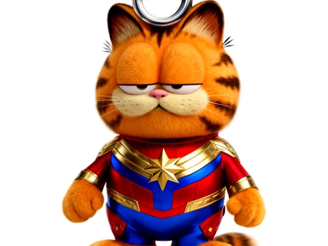 Garfield Captain Marvel Ring Figure 3D Model