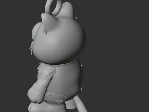 Garfield Captain Marvel Ring Figure 3D Model