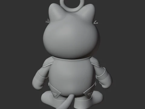Garfield Captain Marvel Ring Figure 3D Model