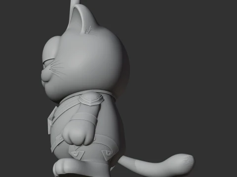 Garfield Captain Marvel Ring Figure 3D Model
