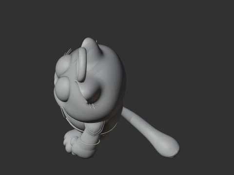 Garfield Captain Marvel Ring Figure 3D Model