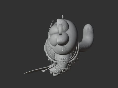 Garfield Conan Ring Figure 3D Model