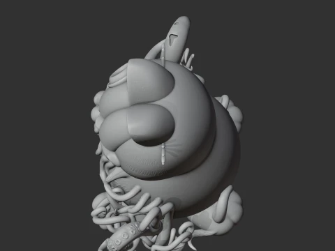Garfield Cthulhu Ring Figure 3D Model