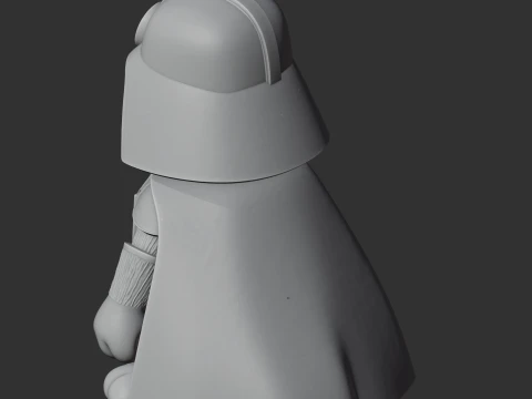 Garfield Darth Vader Ring Figure 3D Model
