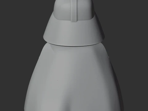 Garfield Darth Vader Ring Figure 3D Model