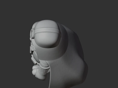 Garfield Darth Vader Ring Figure 3D Model