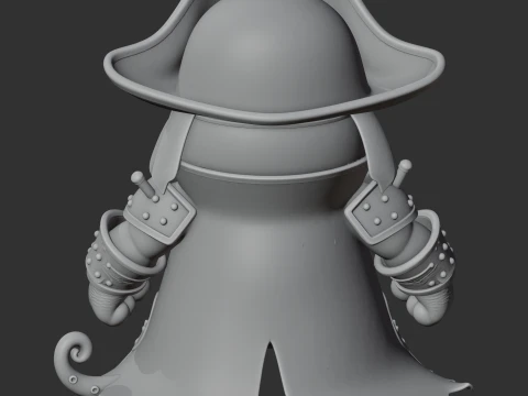 Garfield Davy Jones Ring Figure 3D Model