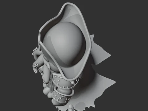 Garfield Davy Jones Ring Figure 3D Model