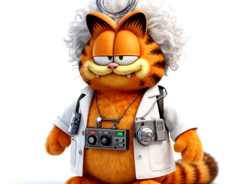 Garfield Doc Brown Ring Figure 3D Model