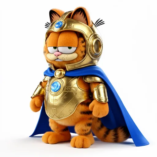 Garfield Doctor Fate Ring Figure 3D Model .c4d .max .obj .3ds .fbx .stl .blend 