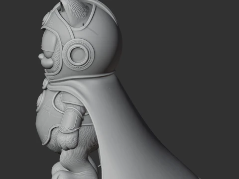 Garfield Doctor Fate Ring Figure 3D Model