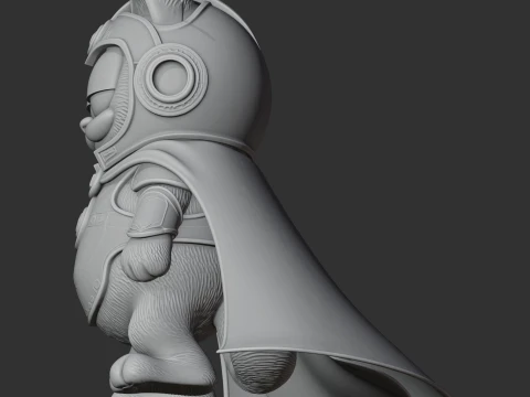Garfield Doctor Fate Ring Figure 3D Model
