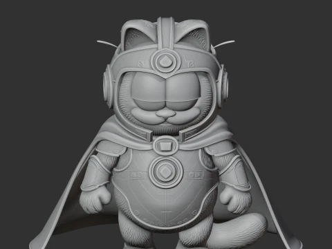 Garfield Doctor Fate Ring Figure 3D Model