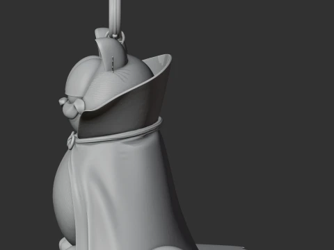 Garfield Dracula Ring Figure 3D Model