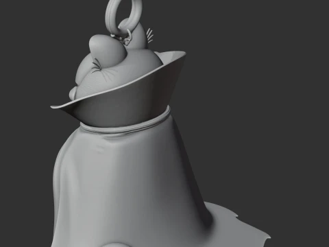 Garfield Dracula Ring Figure 3D Model