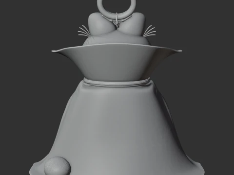 Garfield Dracula Ring Figure 3D Model