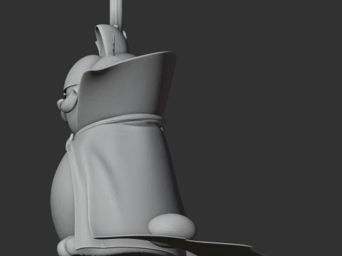 Garfield Dracula Ring Figure 3D Model