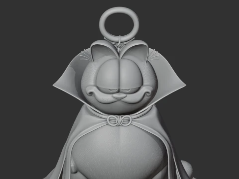 Garfield Dracula Ring Figure 3D Model