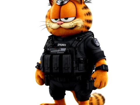 Garfield Ethan Hunt Ring Figure 3D Model
