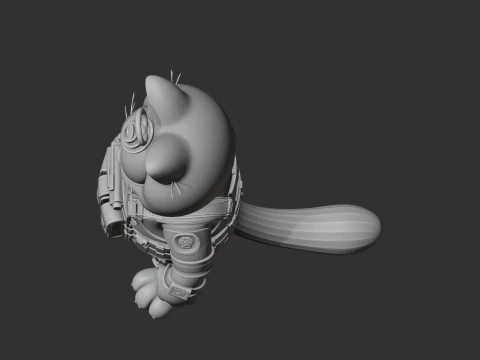 Garfield Ethan Hunt Ring Figure 3D Model