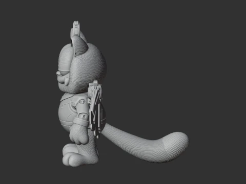Garfield Falcon Ring Figure 3D Model