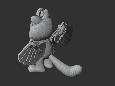 Garfield Falcon Ring Figure 3D Model