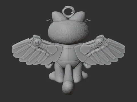Garfield Falcon Ring Figure 3D Model