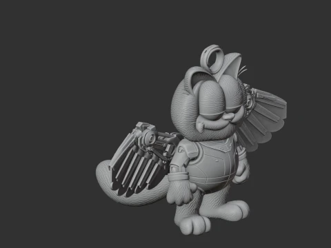 Garfield Falcon Ring Figure 3D Model