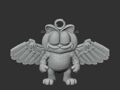 Garfield Falcon Ring Figure 3D Model
