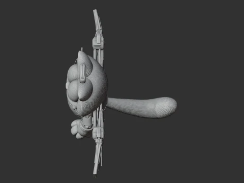 Garfield Falcon Ring Figure 3D Model