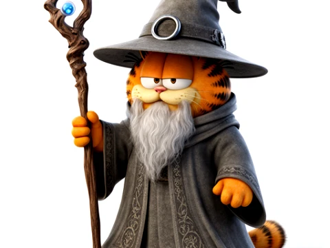 Garfield Gandalf Ring-figuur 3D Model