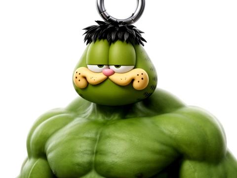 Garfield Hulk Ring Figure 3D Model