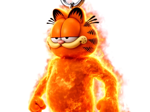 Garfield Human Torch Ring Figure 3D Model