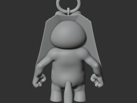 Garfield Human Torch Ring Figure 3D Model