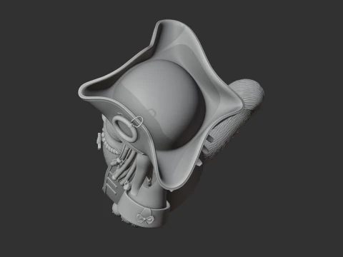 Garfield Jack Sparrow Ring Figure 3D Model