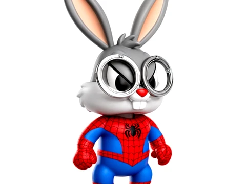 Bugs Bunny Spider-Man Ring Figure 3D Model