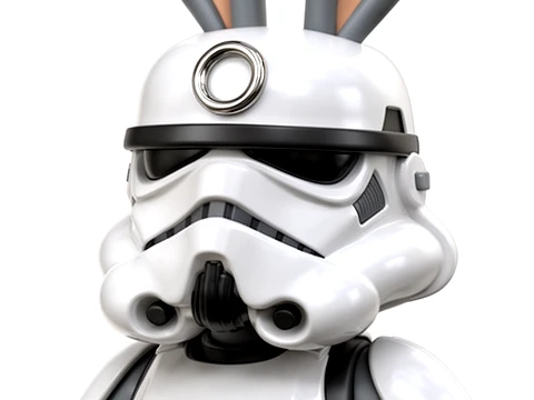 Bugs Bunny Stormtrooper Ring Figure 3D Model