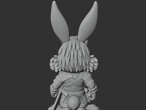 Bugs Bunny Witcher Ring Figure 3D Model