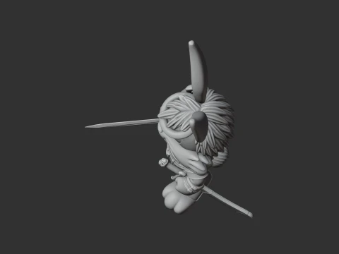 Bugs Bunny Witcher Ring Figure 3D Model