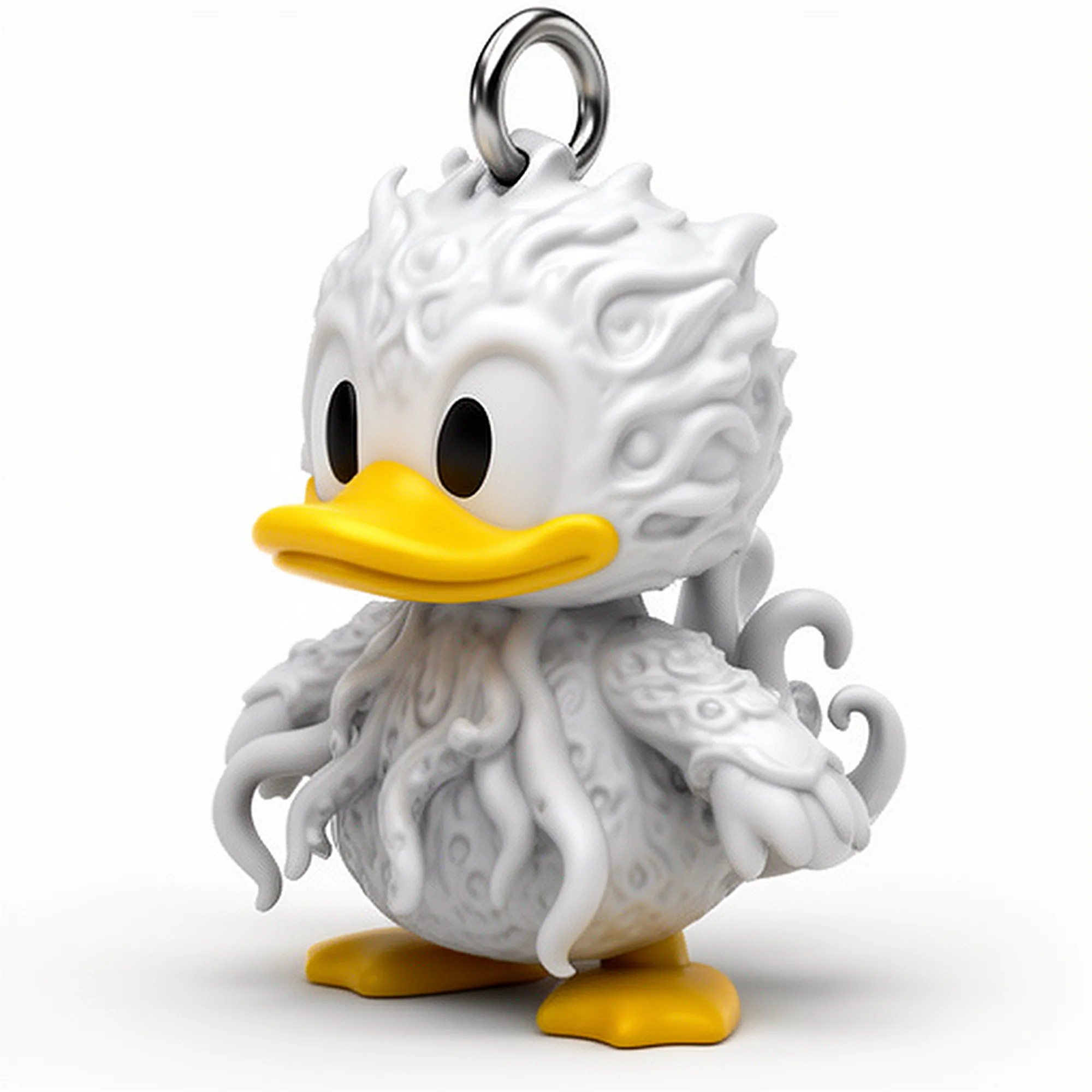 Donald Duck Cthulhu Ring Figure 3D Model .c4d .max .obj .3ds .fbx .stl .blend