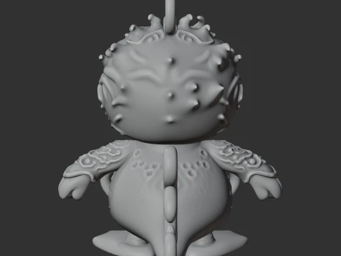 Donald Duck Cthulhu Ring Figure 3D Model
