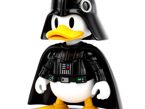 Donald Duck Darth Vader Ringfiguur 3D Model