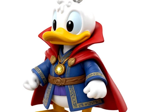 Donald Duck Doctor Strange Ring Figure 3D Model