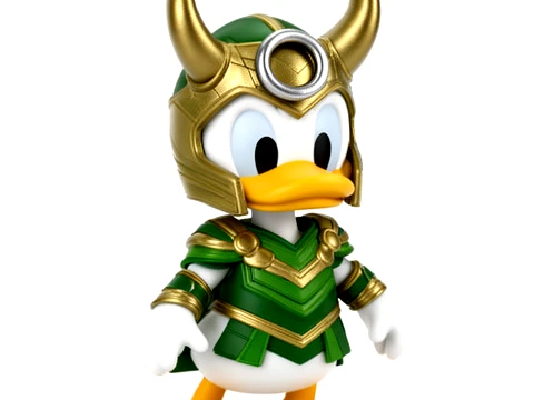 Donald Duck Loki Ring Figure 3D Model